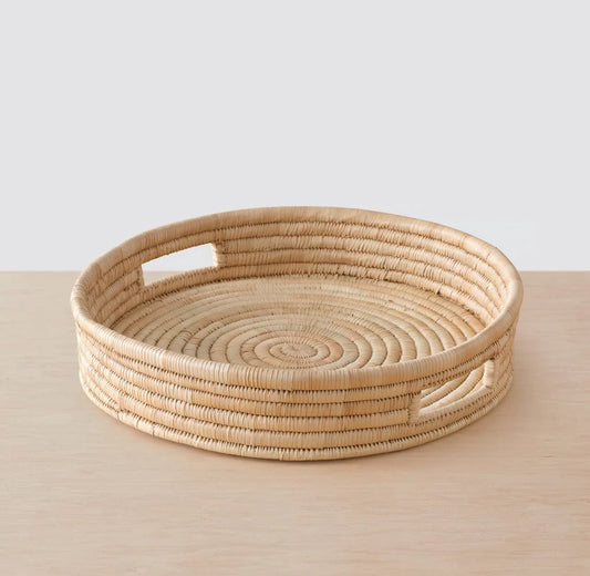 Blacklionmotorrow Mawa Tray - Handwoven Palm Leaf Catch-All