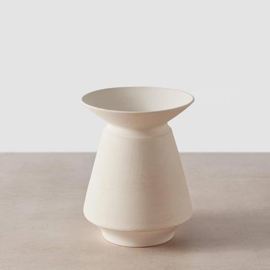 Blacklionmotorrow Alameda Vase Set - three textured ceramic vases in black and white tones