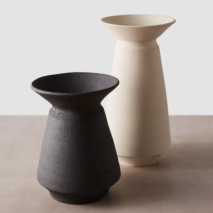 Blacklionmotorrow Alameda Vase Set - Textured Ceramic Trio for Home Decor