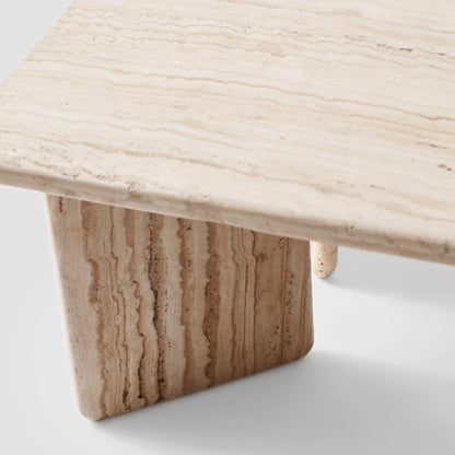 Blacklionmotorrow Amata Travertine Coffee Table – Modern Handcrafted Centerpiece