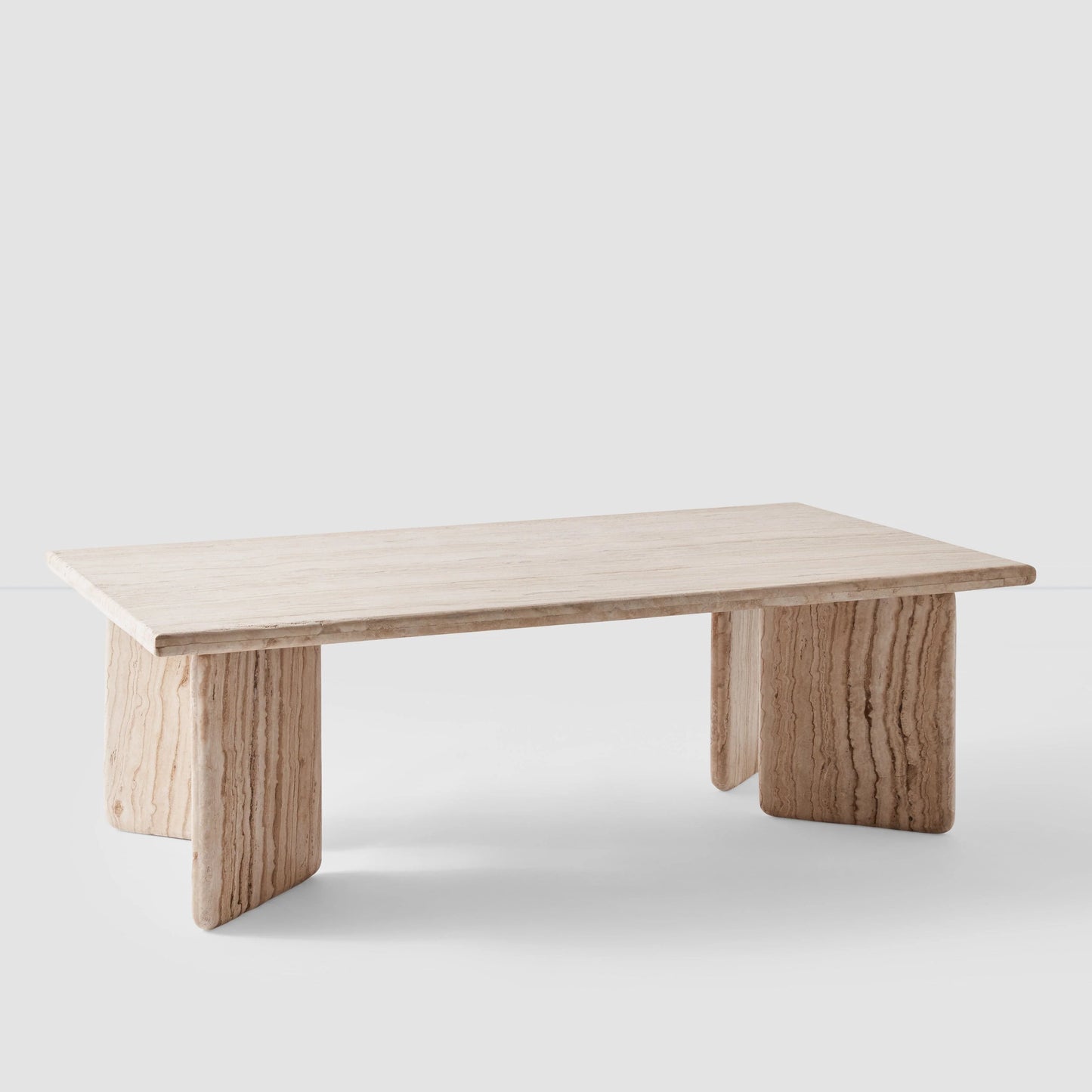 Blacklionmotorrow Amata Travertine Coffee Table – Modern Handcrafted Centerpiece