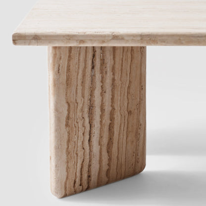 Blacklionmotorrow Amata Travertine Coffee Table – Modern Handcrafted Centerpiece