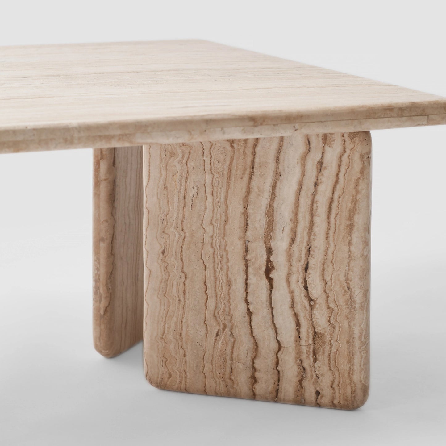 Blacklionmotorrow Amata Travertine Coffee Table – Modern Handcrafted Centerpiece