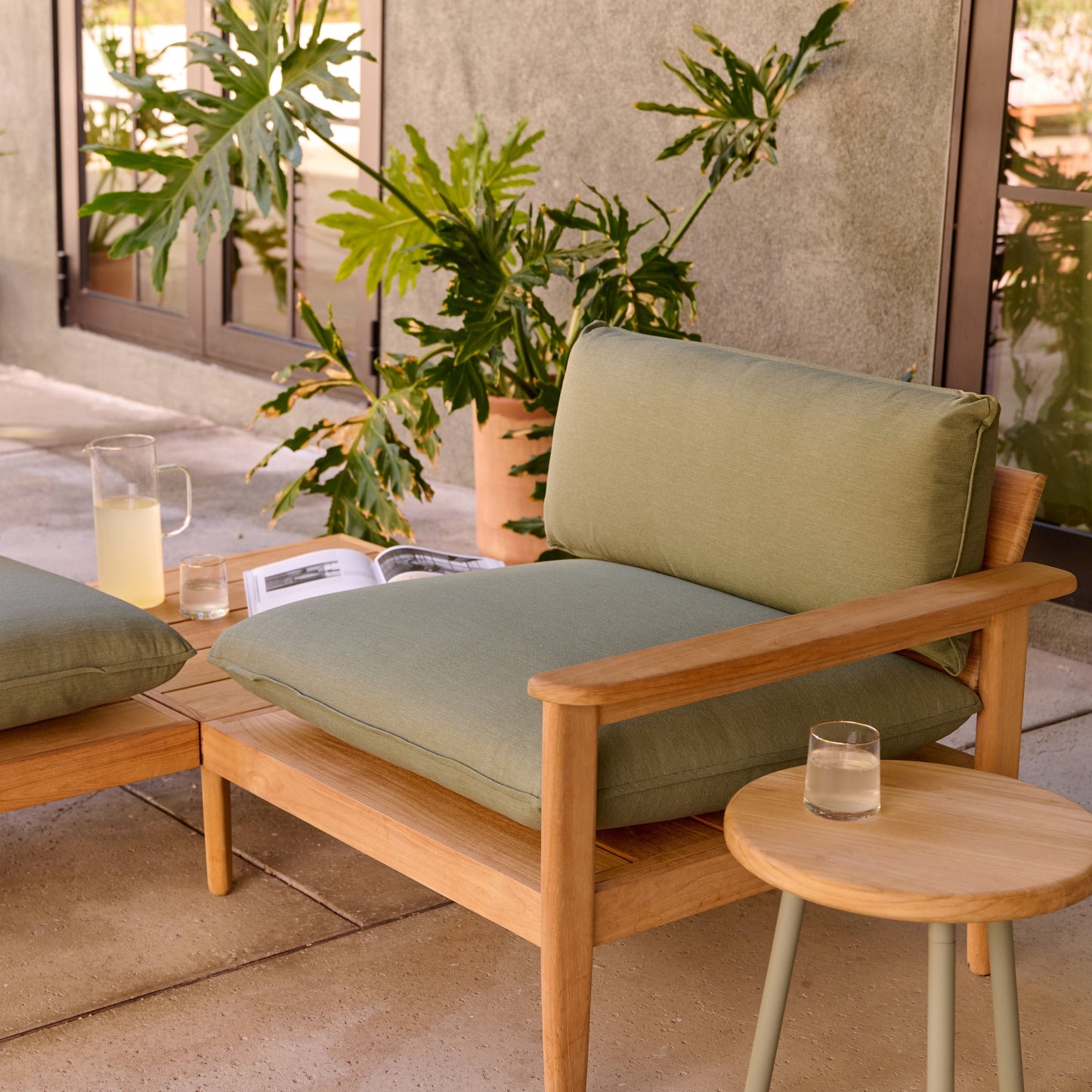 Blacklionmotorrow Dunes Teak 2-Seat Sofa – Luxurious Outdoor Seating