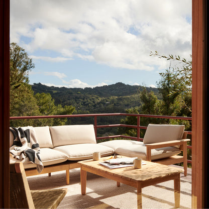 Blacklionmotorrow Dunes Teak 2-Seat Sofa – Luxurious Outdoor Seating