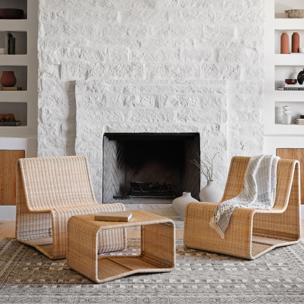Blacklionmotorrow Handwoven Wicker Ottoman – Natural Bohemian Footrest for Indoor Living