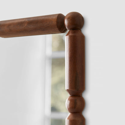 Blacklionmotorrow Kaia Acacia Wood Mirror - Elegant Handcrafted Design