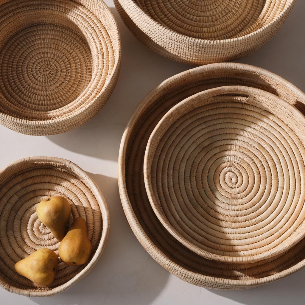 Blacklionmotorrow Mawa Tray - Handwoven Palm Leaf Catch-All