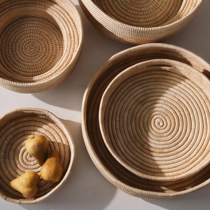 Blacklionmotorrow Mawa Tray - Handwoven Palm Leaf Catch-All