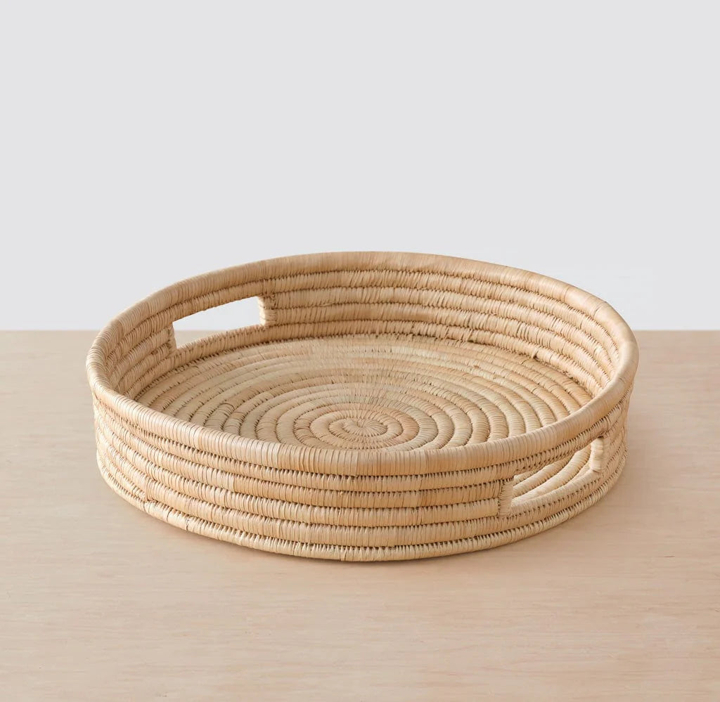 Blacklionmotorrow Mawa Tray - Handwoven Palm Leaf Catch-All
