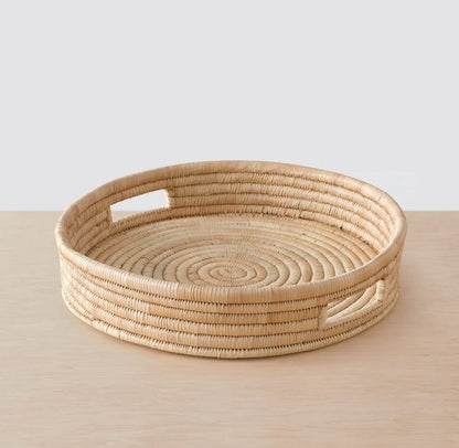 Blacklionmotorrow Mawa Tray - Handwoven Palm Leaf Catch-All
