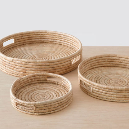 Blacklionmotorrow Mawa Tray - Handwoven Palm Leaf Catch-All