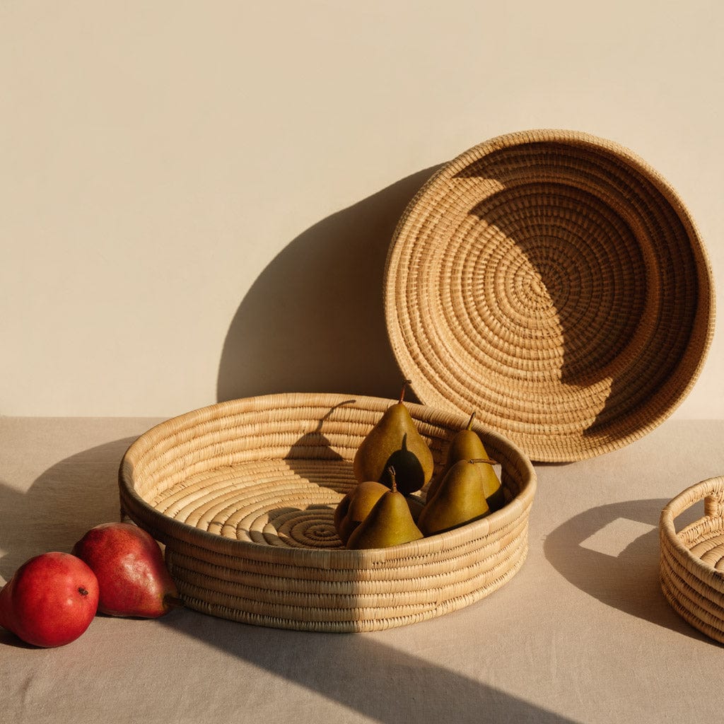 Blacklionmotorrow Mawa Tray - Handwoven Palm Leaf Catch-All