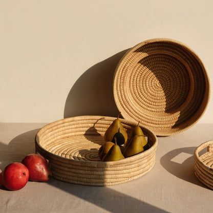 Blacklionmotorrow Mawa Tray - Handwoven Palm Leaf Catch-All