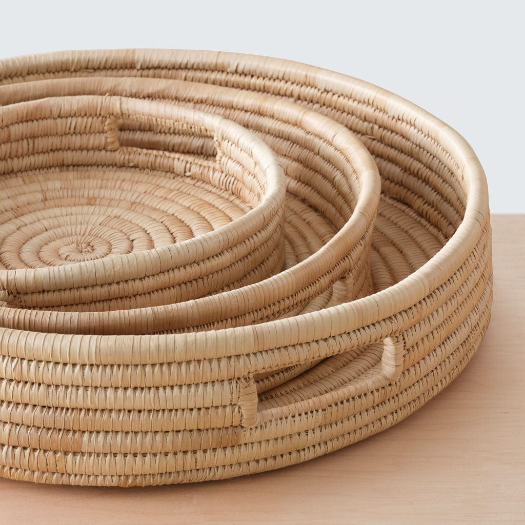Blacklionmotorrow Mawa Tray - Handwoven Palm Leaf Catch-All