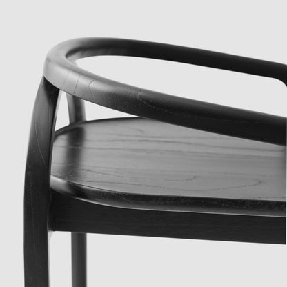 Blacklionmotorrow Meru Counter Stool - Black | Modern Mindi Wood