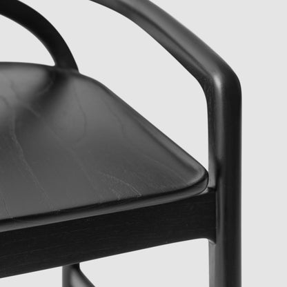 Blacklionmotorrow Meru Counter Stool - Black | Modern Mindi Wood