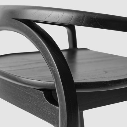 Blacklionmotorrow Meru Counter Stool - Black | Modern Mindi Wood