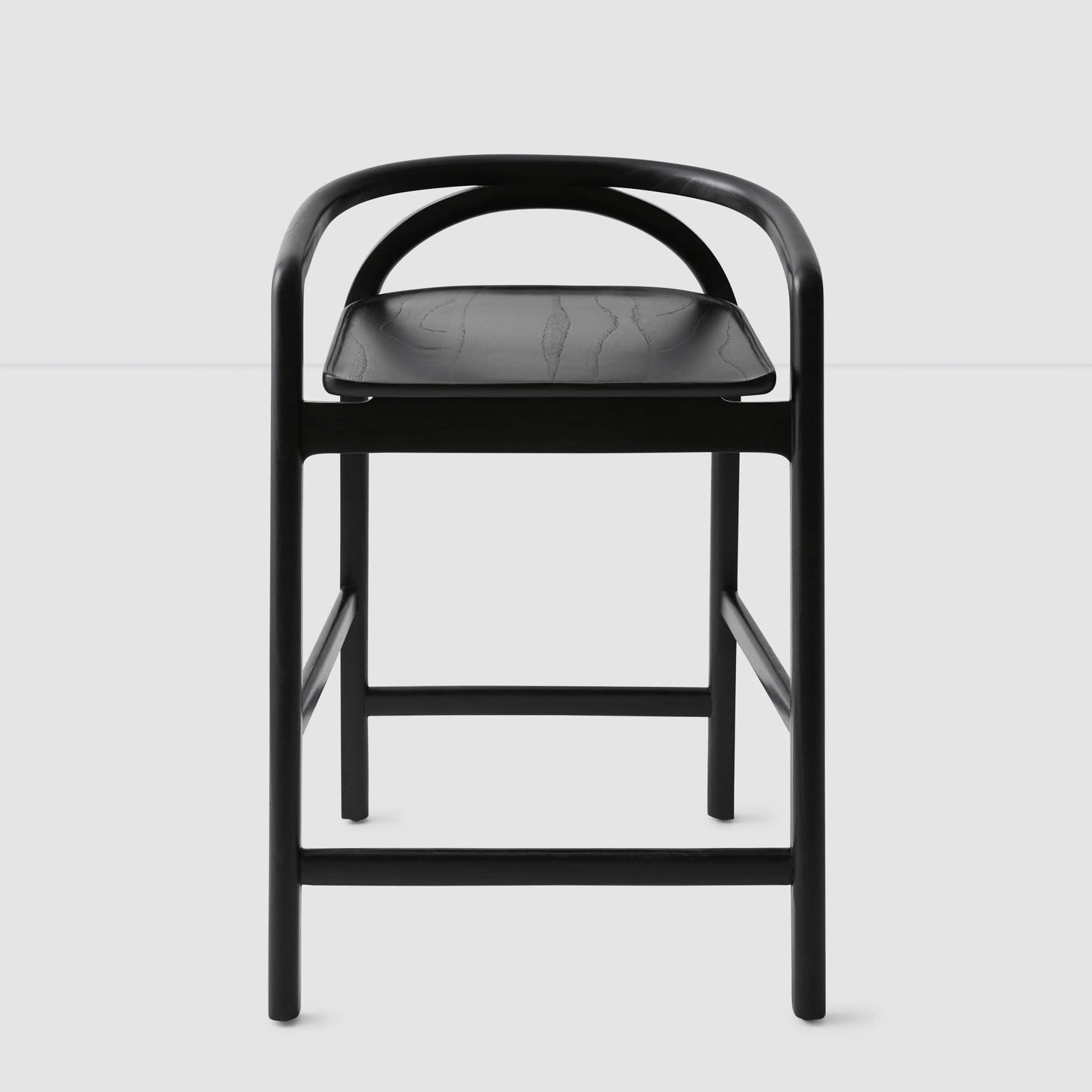 Blacklionmotorrow Meru Counter Stool in Black – modern mindi wood stool