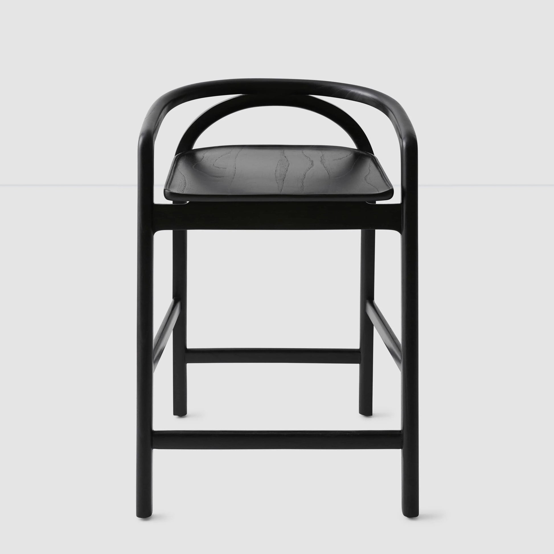 Blacklionmotorrow Meru Counter Stool in Black – modern mindi wood stool