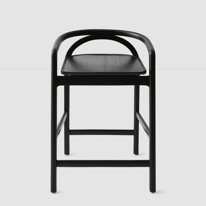 Blacklionmotorrow Meru Counter Stool in Black – modern mindi wood stool
