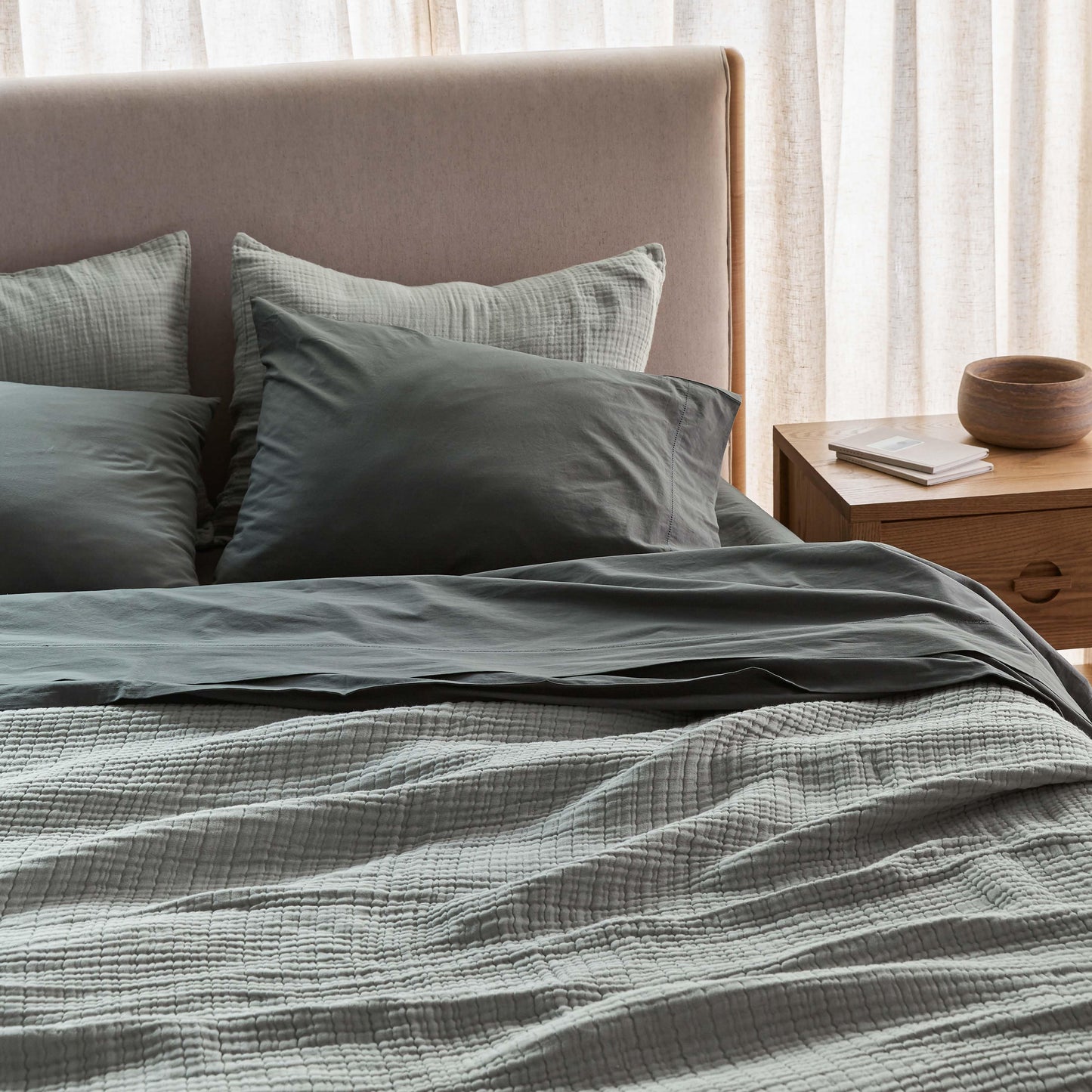 Blacklionmotorrow Organic Cotton Gauze Bed Blanket – Light & Breathable