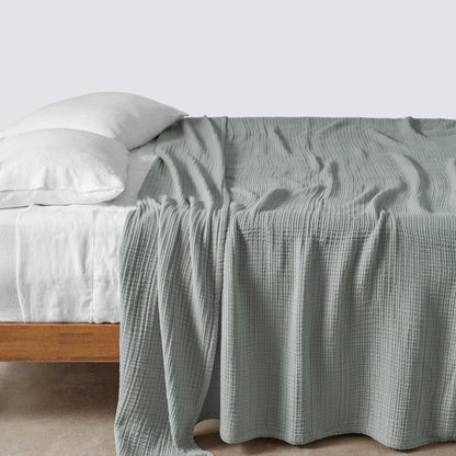 Blacklionmotorrow Organic Cotton Gauze Bed Blanket – Light & Breathable