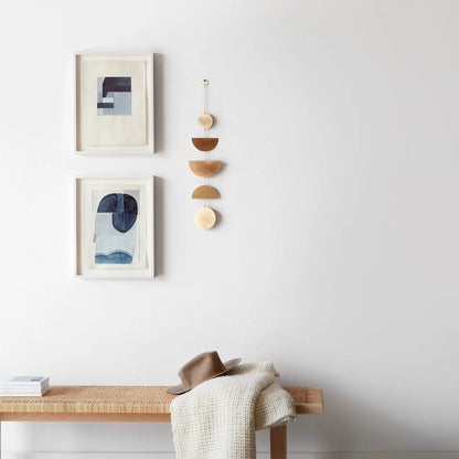Blacklionmotorrow San Cristobal Brass Wall Hanging - Geometric Minimalist Decor